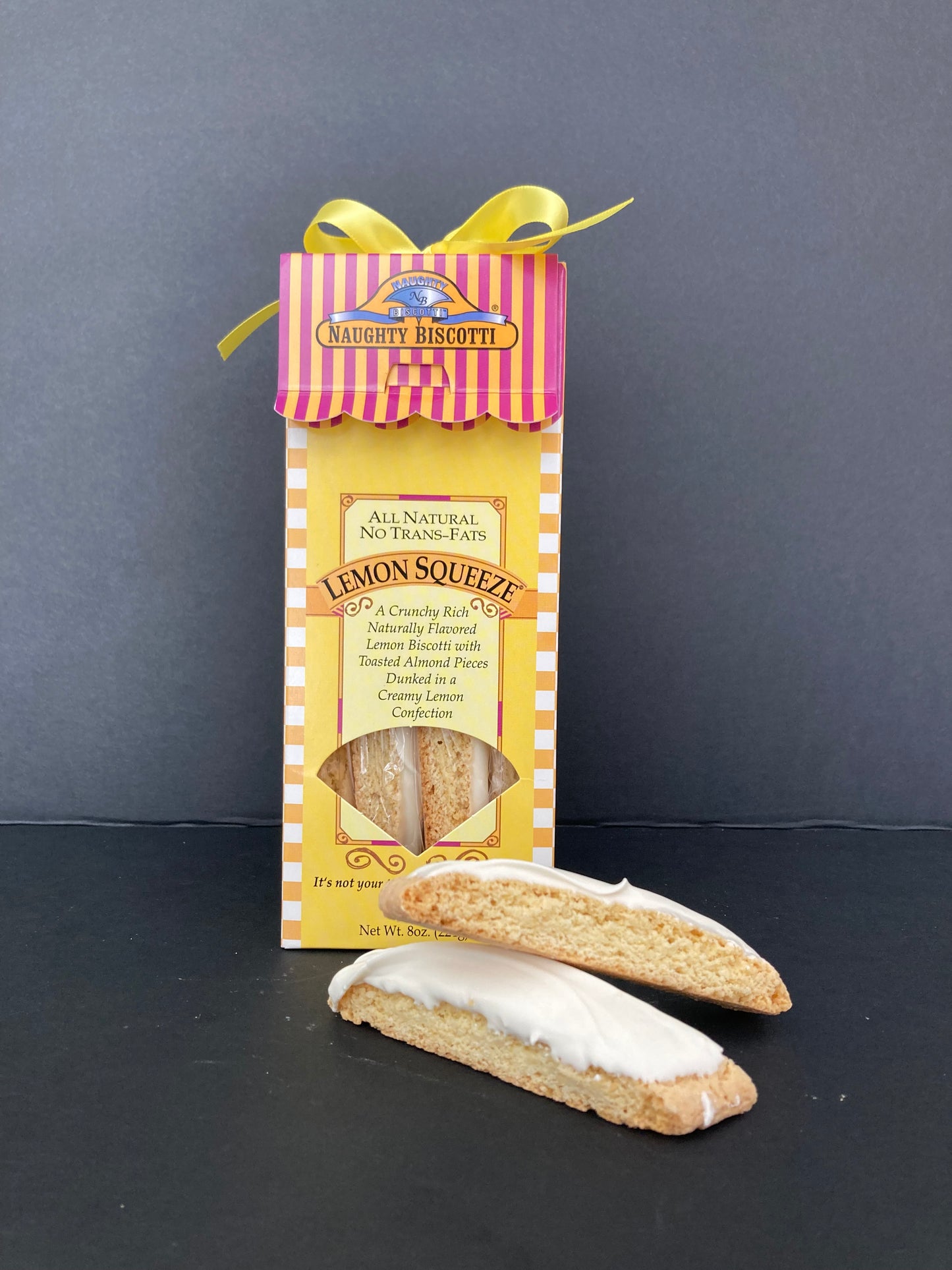 Lemon Squeeze Biscotti 8oz Gift Box