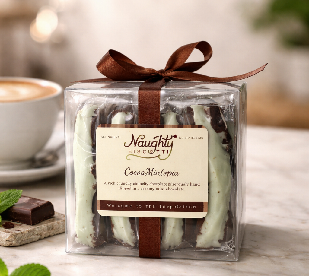 CocoaMintopia Biscotti Two dozen Gift Box