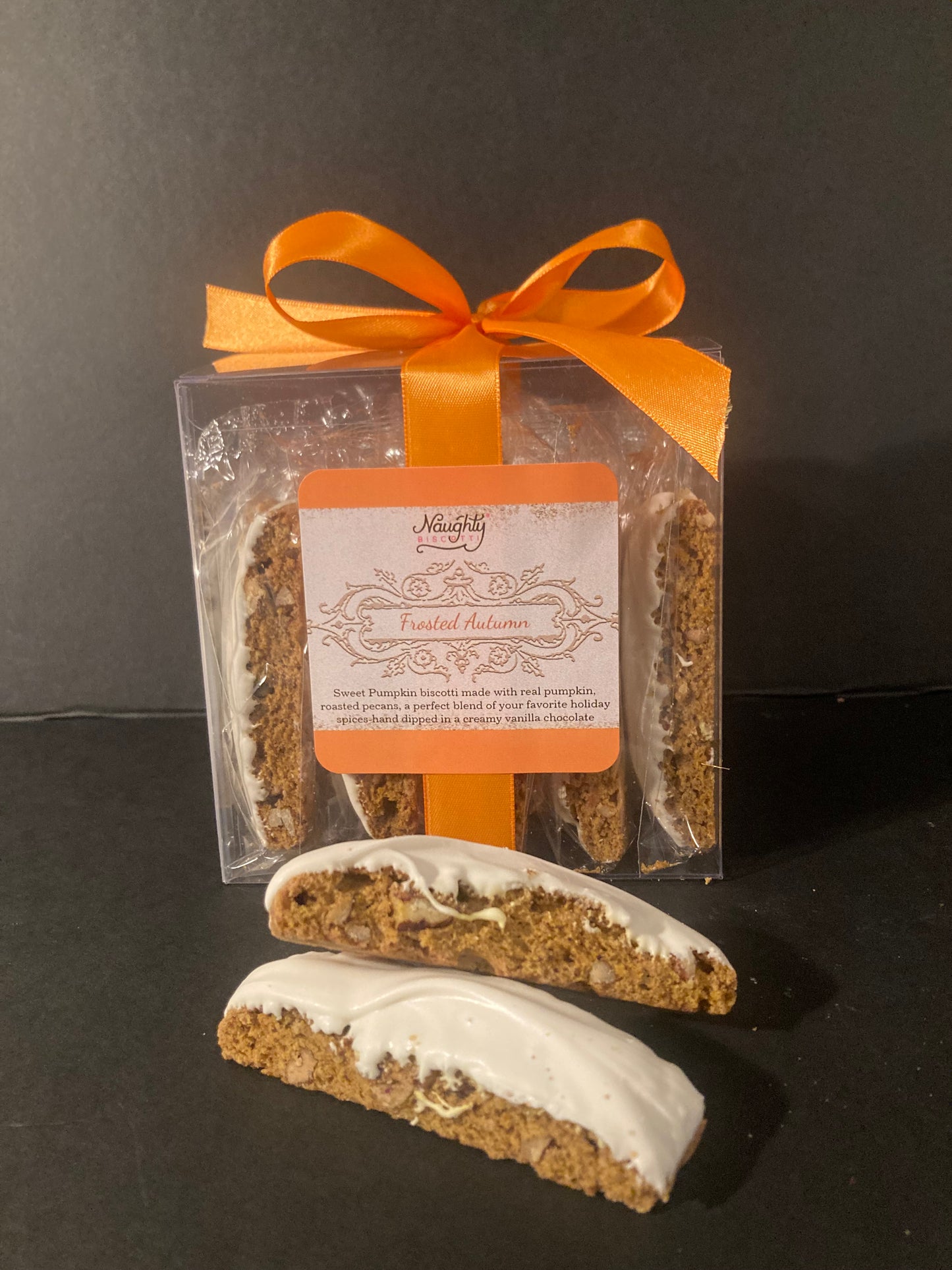 Pumpkin Biscotti two dozen Gift Box