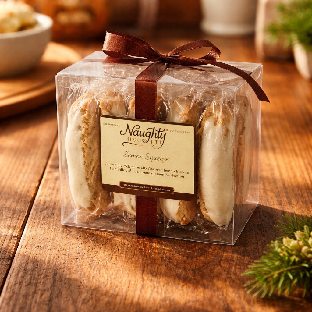 Lemon Squeeze Biscotti Two dozen Gift Box